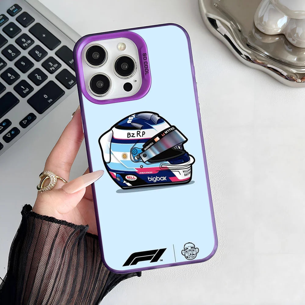 F1 Colapinto Plateada – resalta la conexión con F1 y el color.