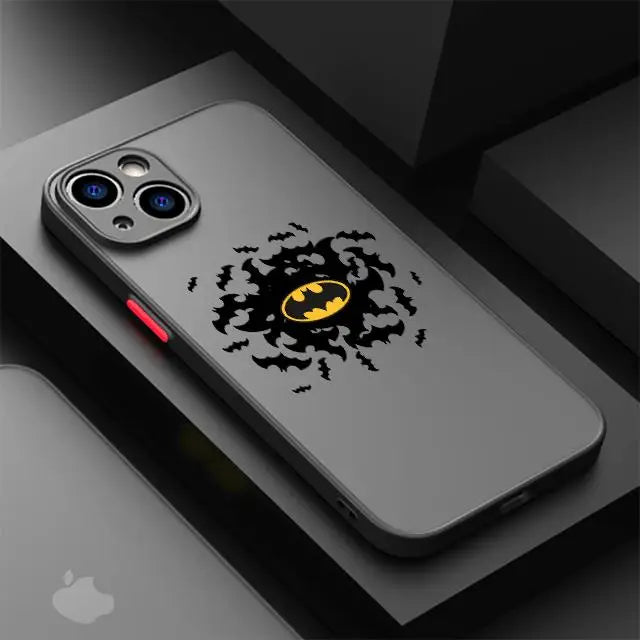 Funda Transparente con Logo de Batman para iPhone – Protección Estilizada