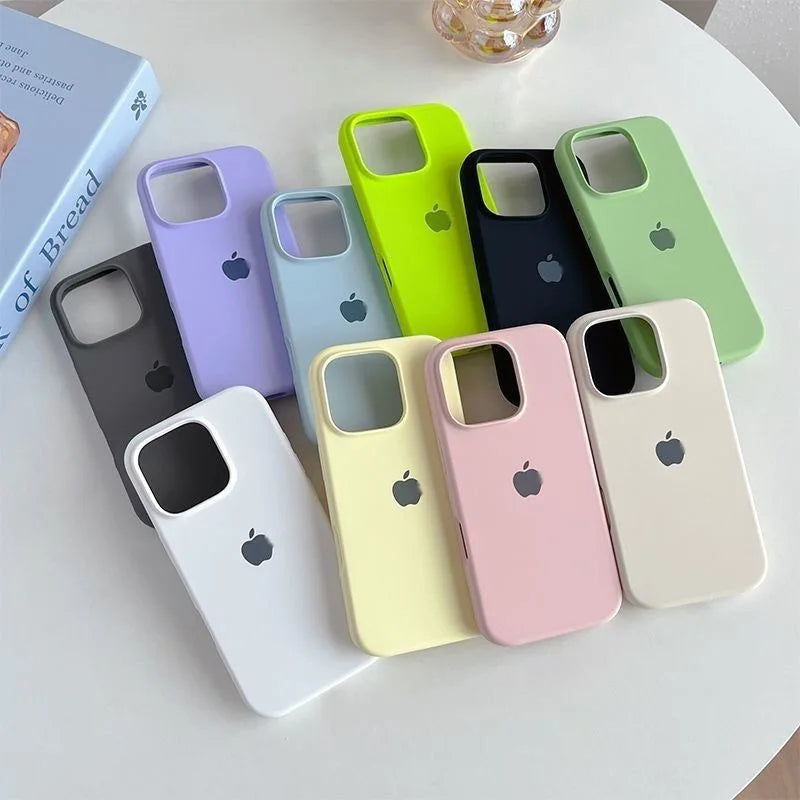 Case de Silicona Premium Ultra-Suave para iPhone - Acabado Mate y Antideslizante