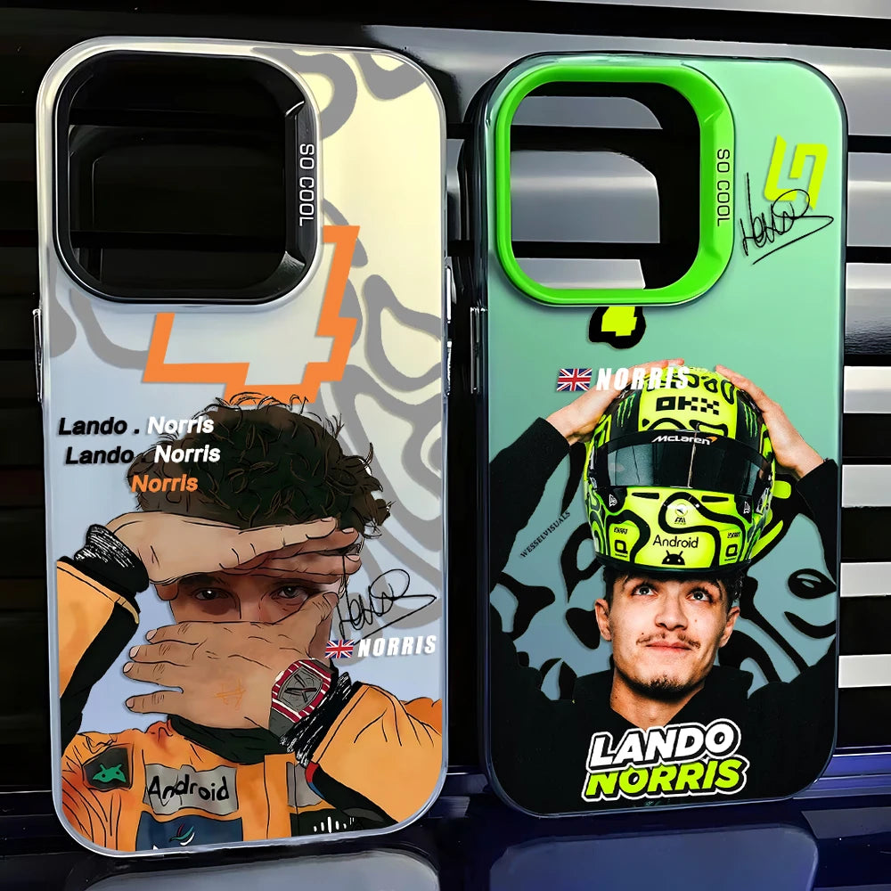 “Funda F1 Lando Norris para Xiaomi y Poco – Compatible Mi 11 Lite/12/12T/13/14/14T y Poco X5/X6/X7/F5/F6/F7/F3 GT – Protección Total”