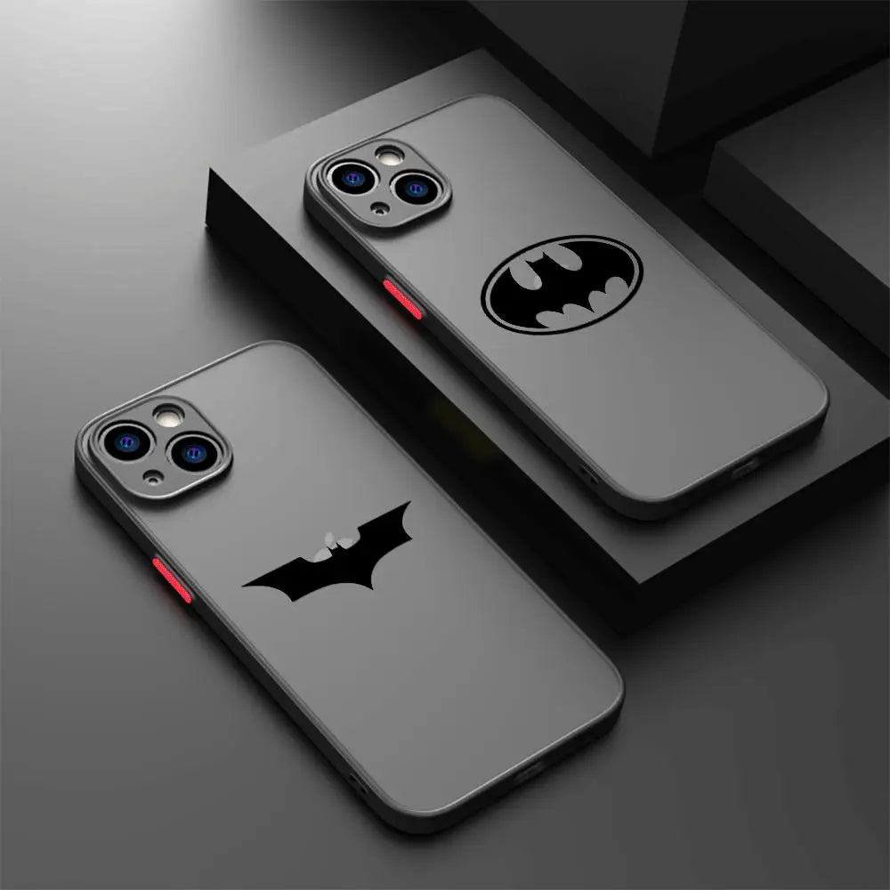 Funda Transparente con Logo de Batman para iPhone – Protección Estilizada