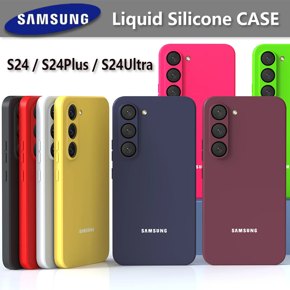 “Funda Samsung Liquid Silicone Soft-Touch – Compatible S25/S24/S24 Ultra/S24 Plus/S24 FE/S23/S22/S21/Note 20/10 – Protección Total”