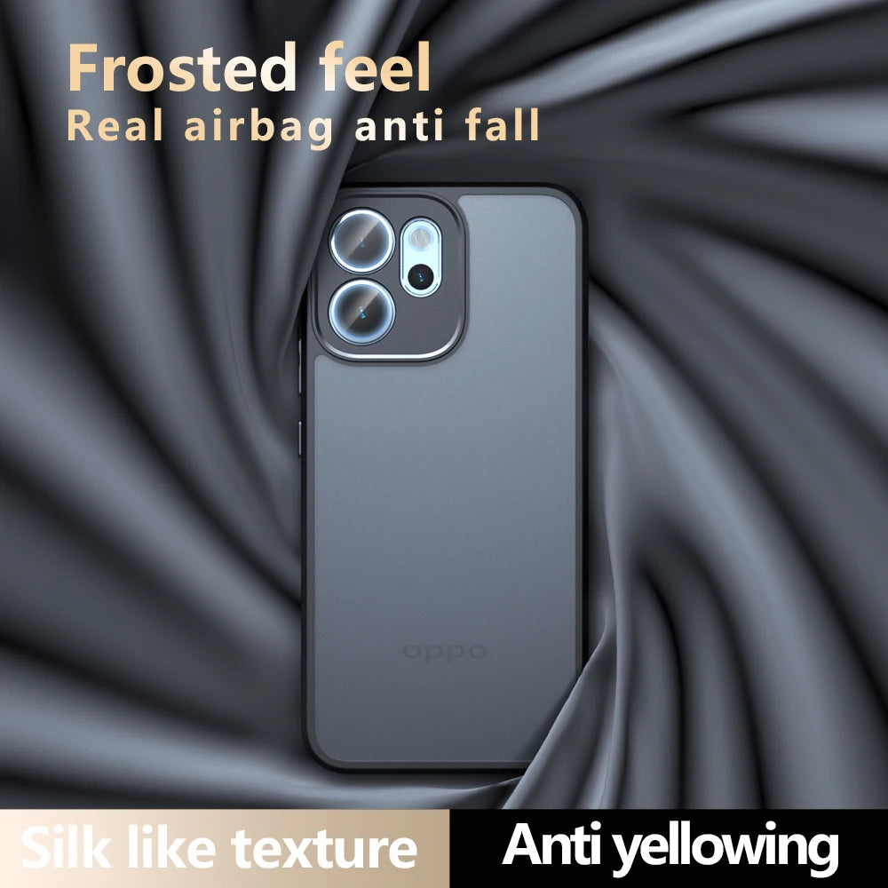 “Funda OPPO Reno14F 5G – Protección Anticaídas con Airbags, Mate, Anti-huellas y Resistente a Golpes”