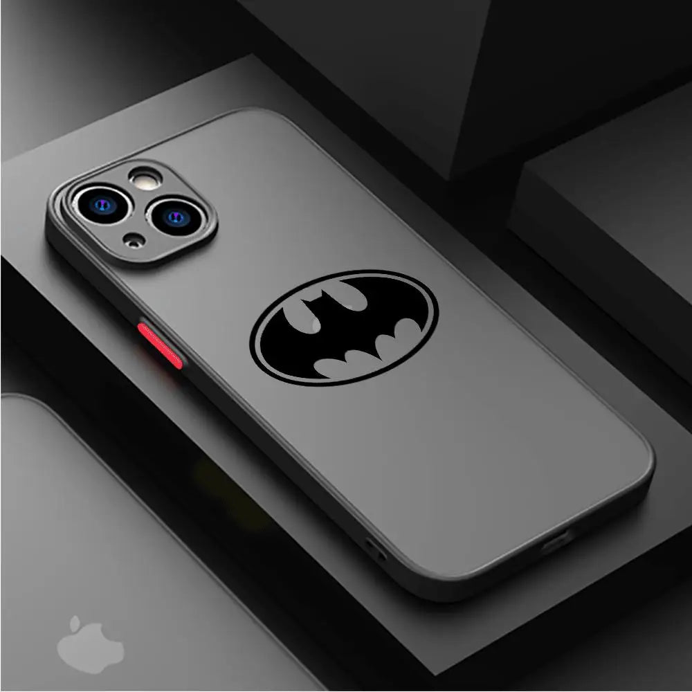 Funda Transparente con Logo de Batman para iPhone – Protección Estilizada