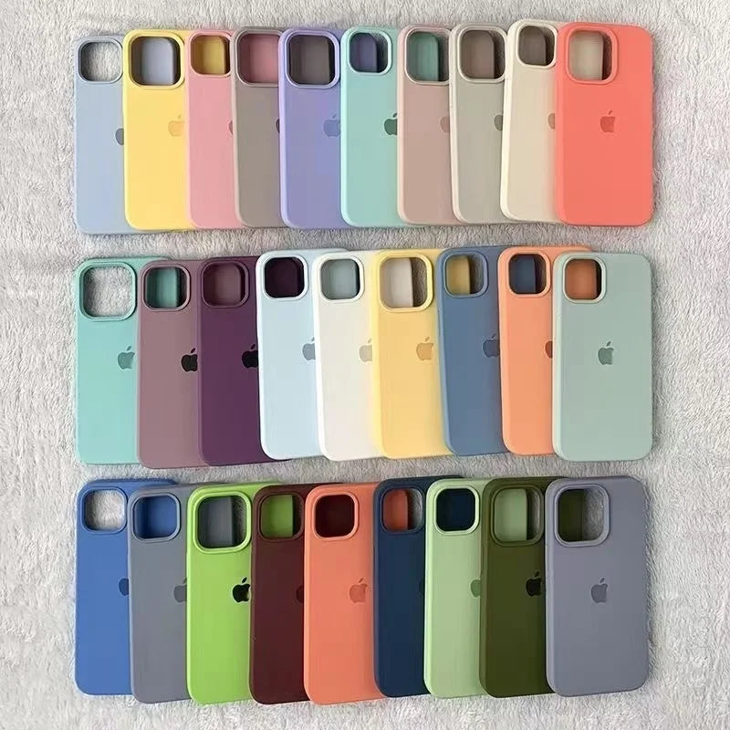 Case de Silicona Premium Ultra-Suave para iPhone - Acabado Mate y Antideslizante