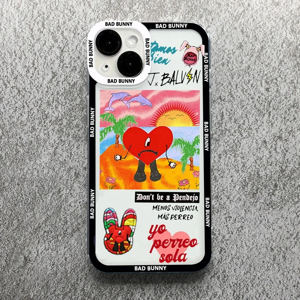 Carcasa Estilo Reggaeton para iPhone - Protección Anti-Huellas