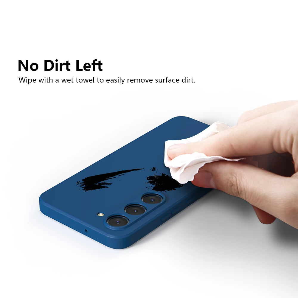 “Funda Samsung Liquid Silicone Soft-Touch – Compatible S25/S24/S24 Ultra/S24 Plus/S24 FE/S23/S22/S21/Note 20/10 – Protección Total”