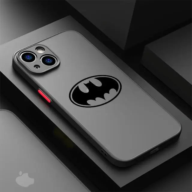 Funda Transparente con Logo de Batman para iPhone – Protección Estilizada