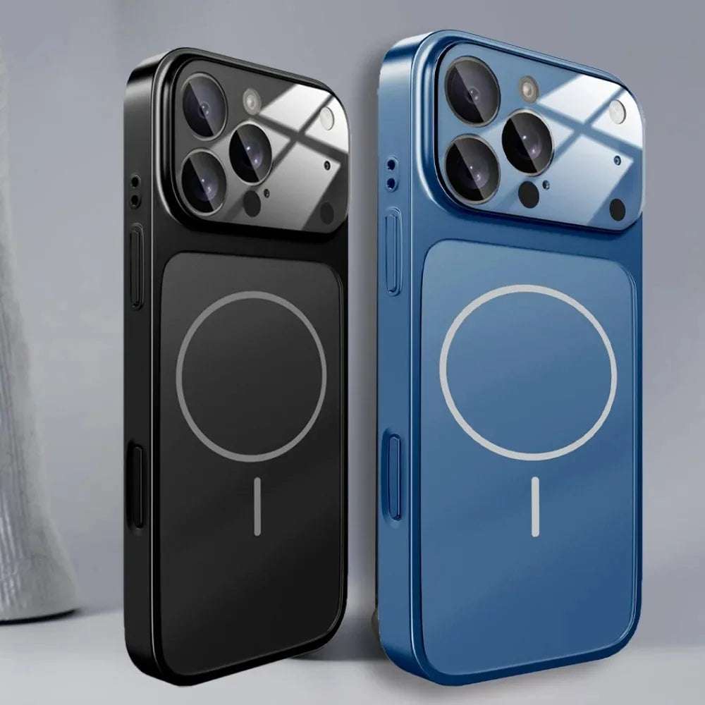 Funda Premium Nano Glass Mate para iPhone [Modelo] - Tacto Vidrio Suave con MagSafe