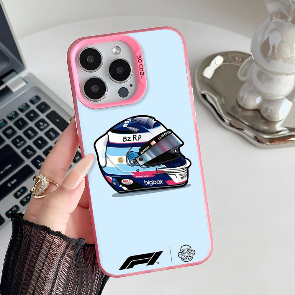 F1 Colapinto Plateada – resalta la conexión con F1 y el color.