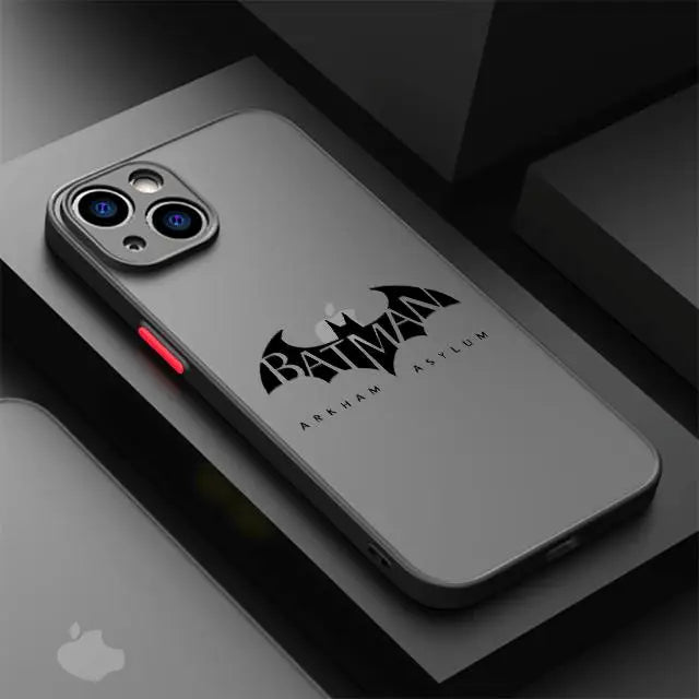 Funda Transparente con Logo de Batman para iPhone – Protección Estilizada