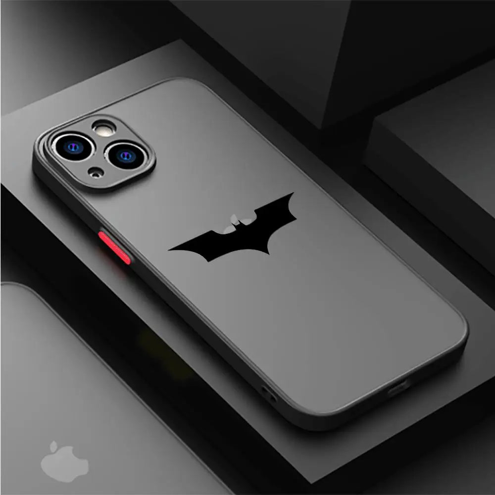 Funda Transparente con Logo de Batman para iPhone – Protección Estilizada