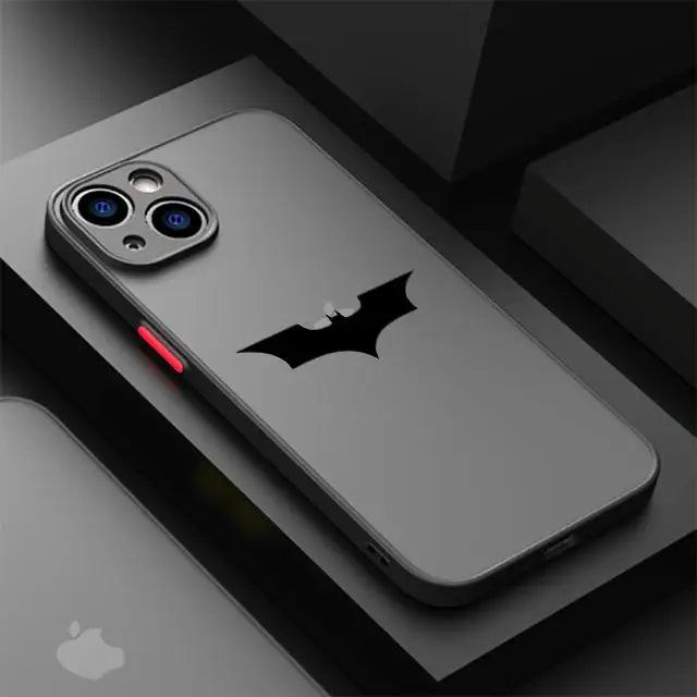Funda Transparente con Logo de Batman para iPhone – Protección Estilizada