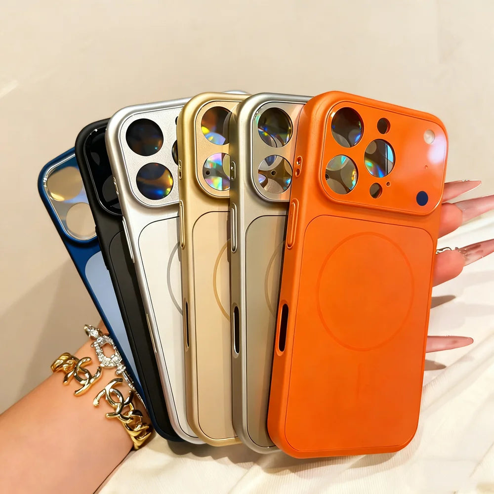 Funda Premium Nano Glass Mate para iPhone [Modelo] - Tacto Vidrio Suave con MagSafe