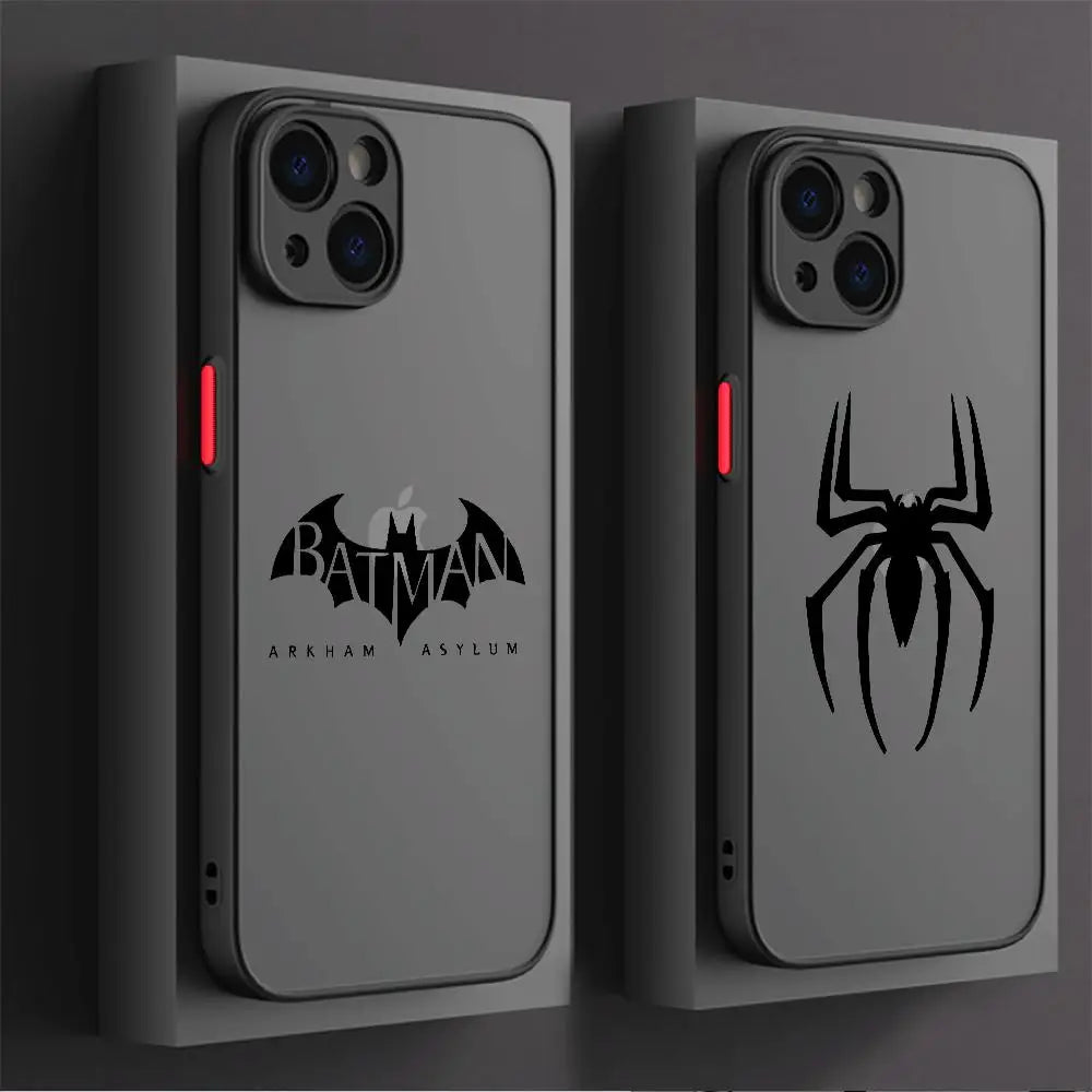 Funda Transparente con Logo de Batman para iPhone – Protección Estilizada