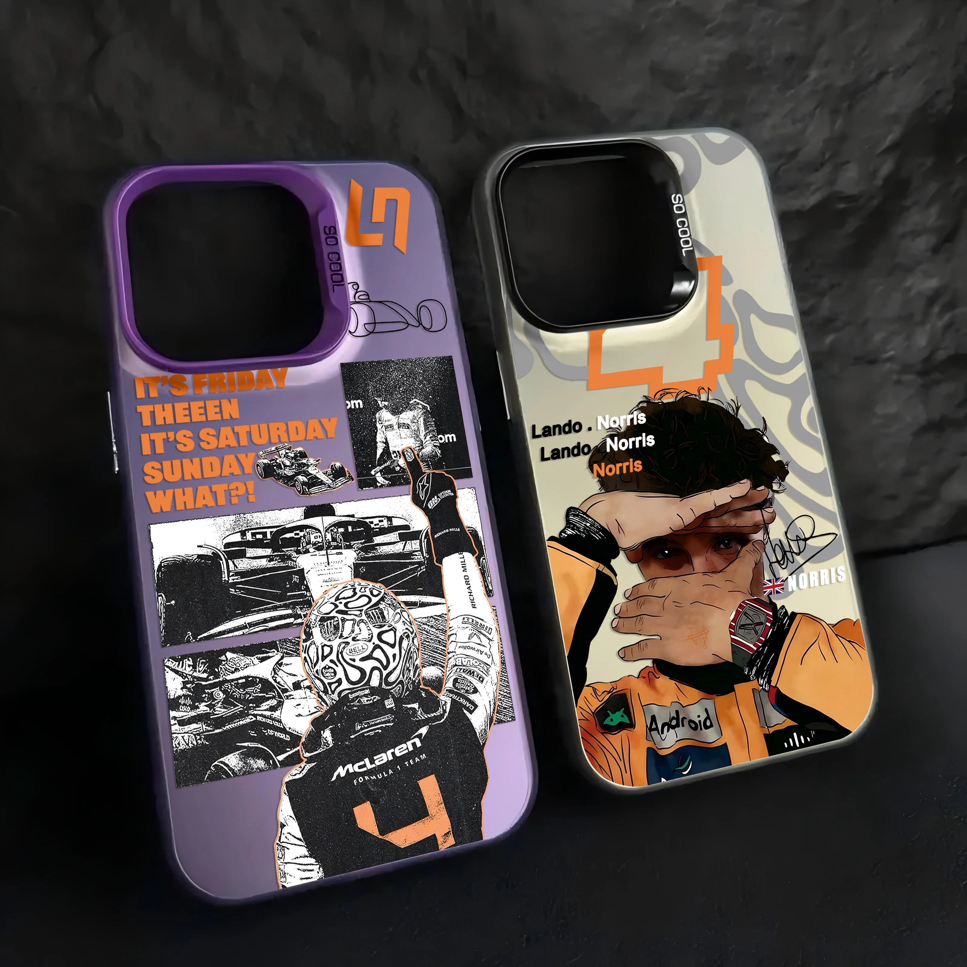 “Funda F1 Lando Norris para Xiaomi y Poco – Compatible Mi 11 Lite/12/12T/13/14/14T y Poco X5/X6/X7/F5/F6/F7/F3 GT – Protección Total”